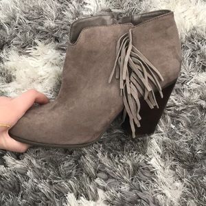 Tan Suede Booties